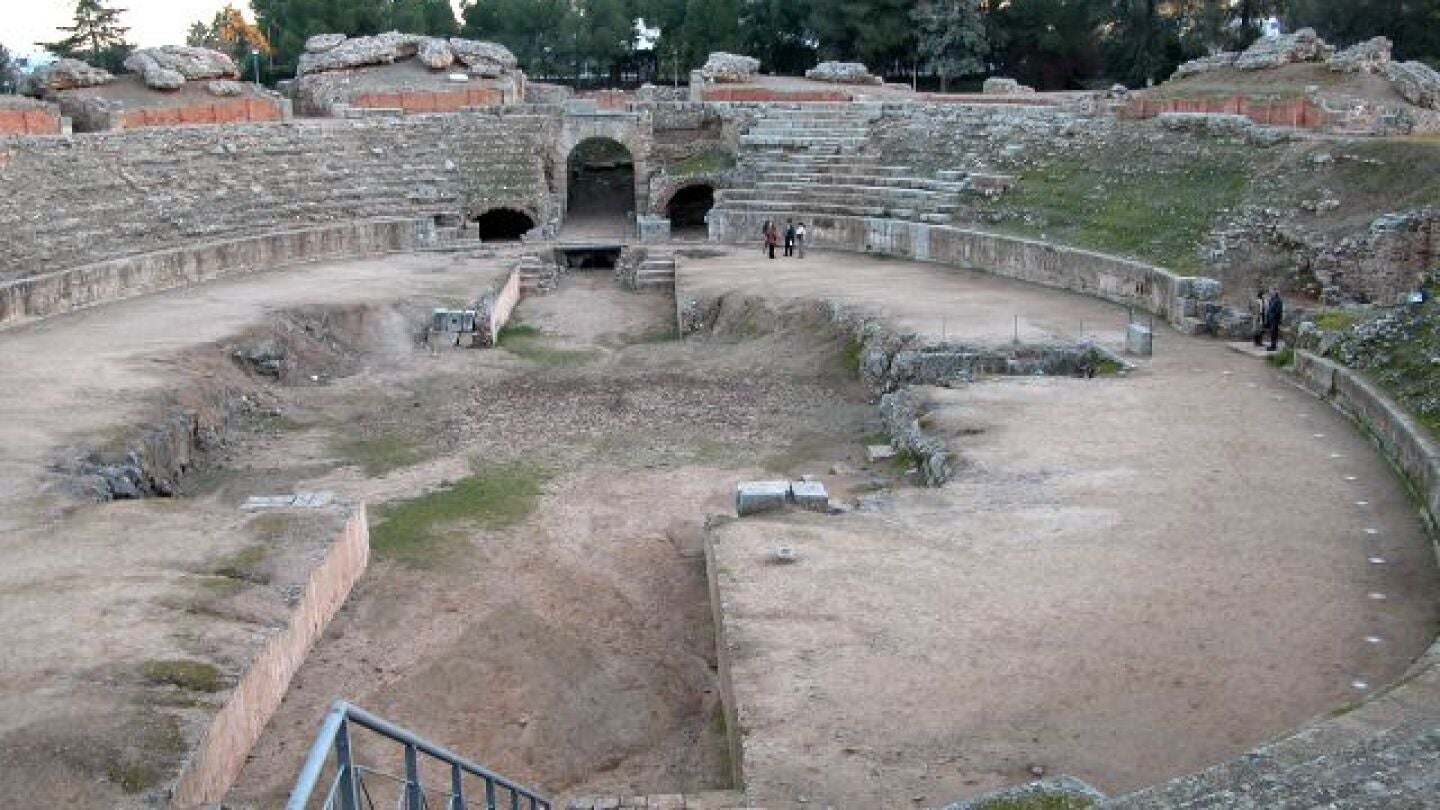 El anfiteatro romano de M&eacute;rida