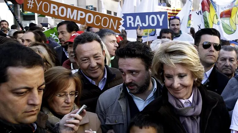 Esperanza Aguirre apoya la manifestación contra el aborto