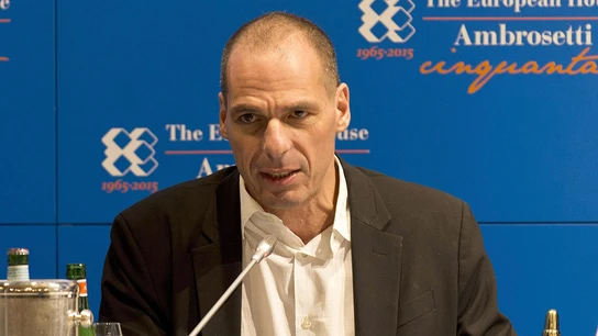 El ministro de Finanzas griego, Yanis Varufakis, en el foro Ambrosetti, Italia El ministro de Finanzas griego, Yanis Varufakis, en el foro Ambrosetti, Italia