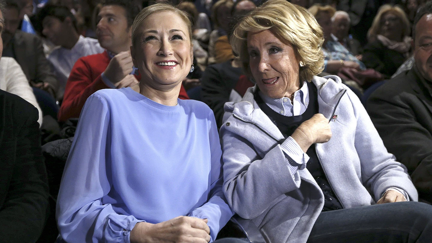 Aguirre y Cifuentes en su primer acto de precampaña juntas Aguirre y Cifuentes en su primer acto de precampaña juntas
