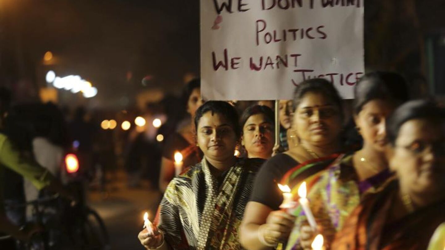 Manifestaci&oacute;n por la violaci&oacute;n de una monja de 71 a&ntilde;os en la India