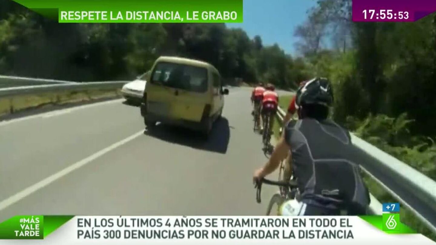 Adelantamiento peligroso a ciclistas