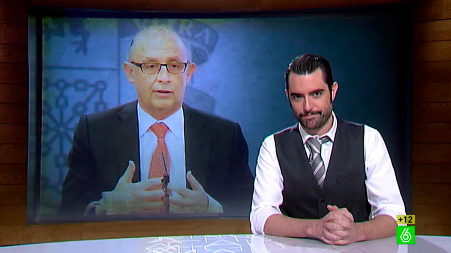 Dani Mateo se&ntilde;ala a Cristobal Montoro