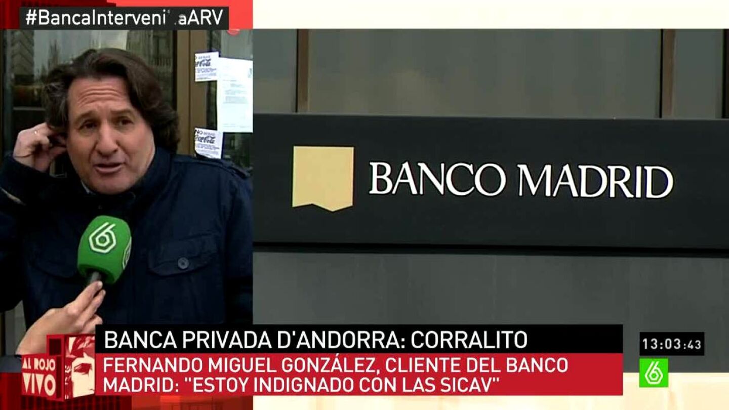 Gonz&aacute;lez, cliente de Banco Madrid