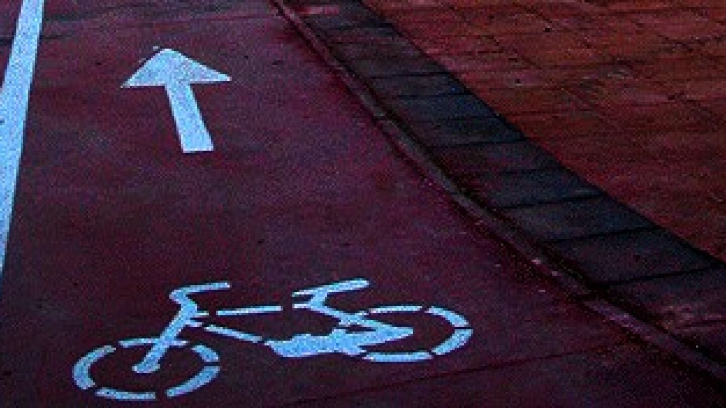 Imagen de un carril bici
