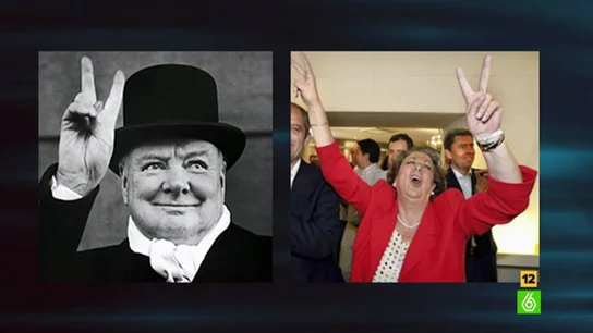 Rita Barberá y Winston Churchill Rita Barberá y Winston Churchill
