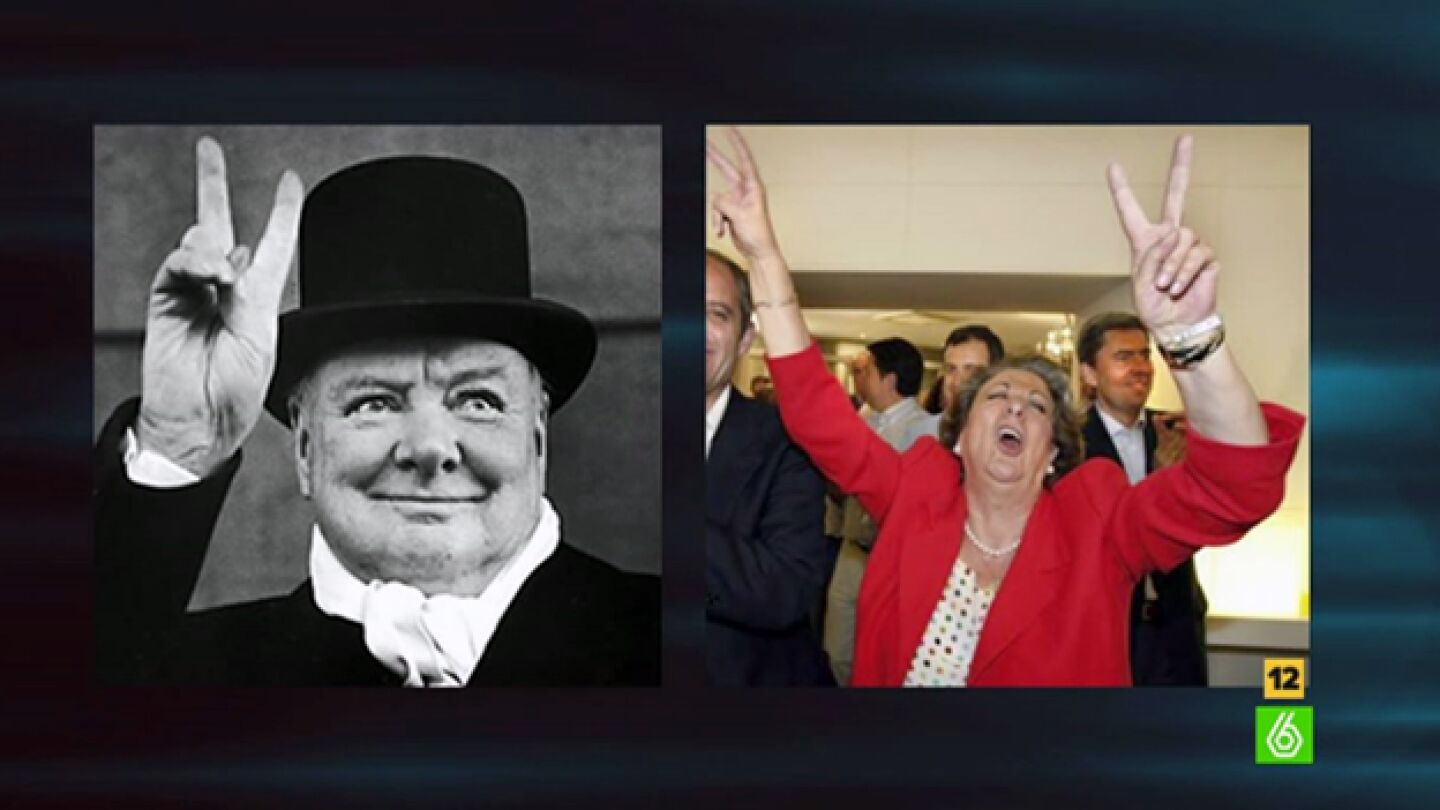 Rita Barber&aacute; y Winston Churchill