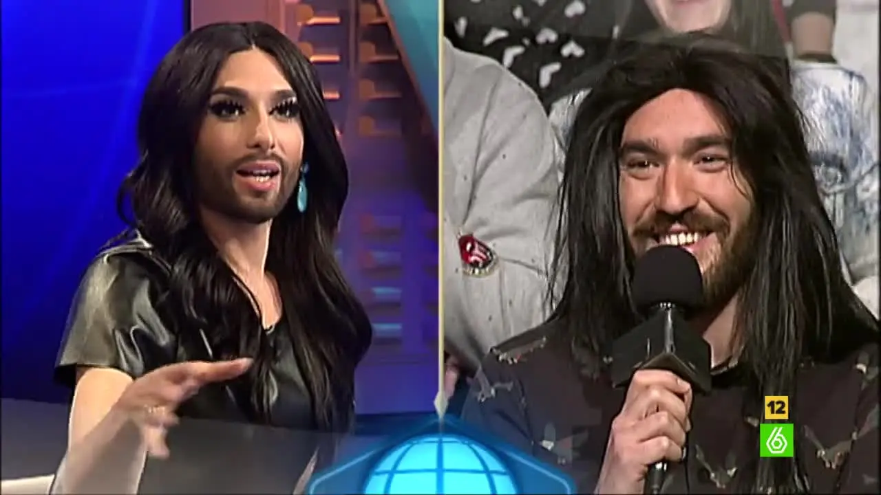 Conchita Wurst y Jorge Ponce