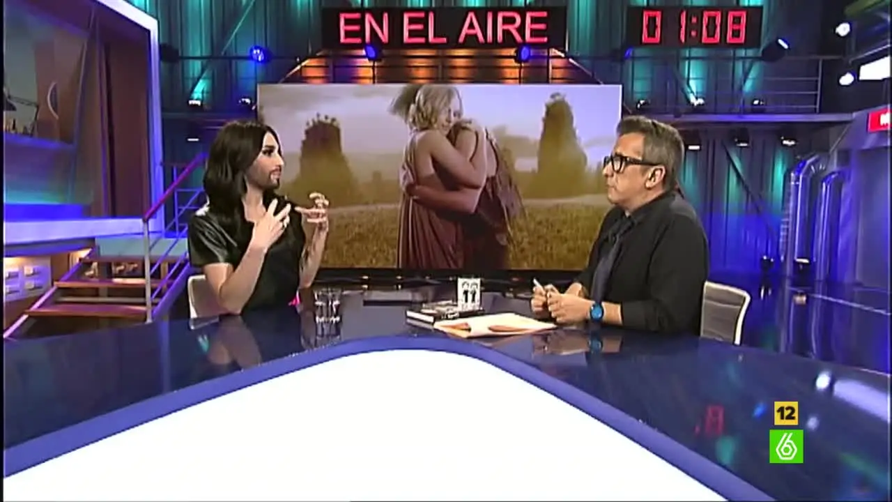 Conchita Wurst y Andreu Buenafuente Conchita Wurst y Andreu Buenafuente