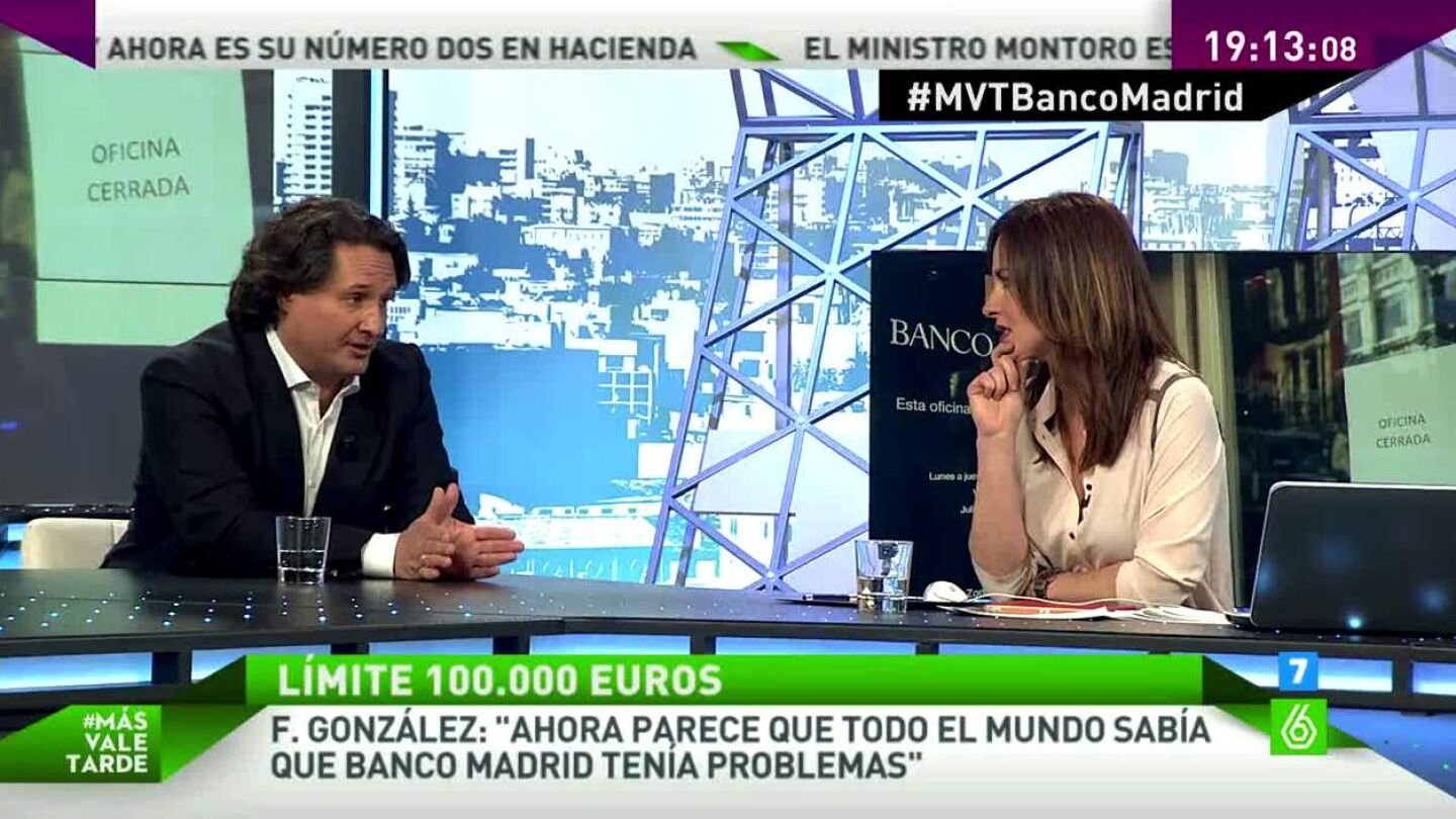 Gonz&aacute;lez, cliente de Banco Madrid