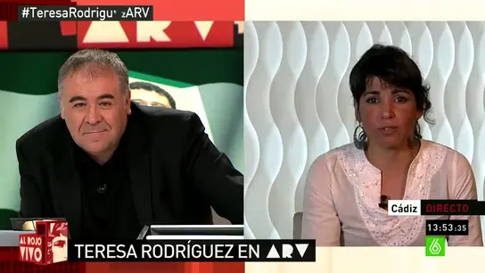 Teresa Rodríguez en ARV Teresa Rodríguez en ARV