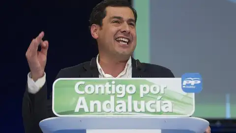 Juanma Moreno, en el cierre de campaña Juanma Moreno, en el cierre de campaña