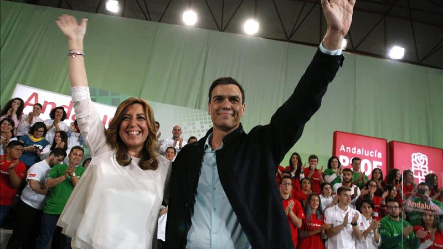 Susana D&iacute;az y Pedro S&aacute;nchez