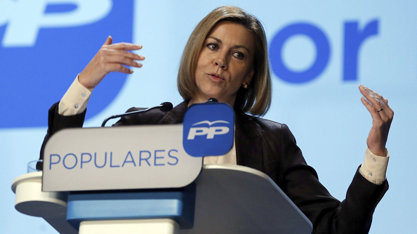 Cospedal en su intervenci&oacute;n en la clausura de las jornadas sobre el Programa Marco Local
