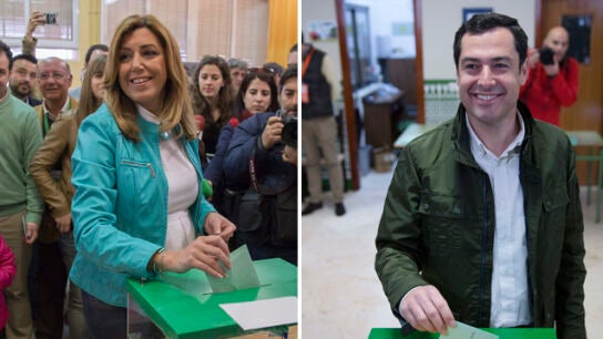 Susana D&iacute;az y Juanma Moreno