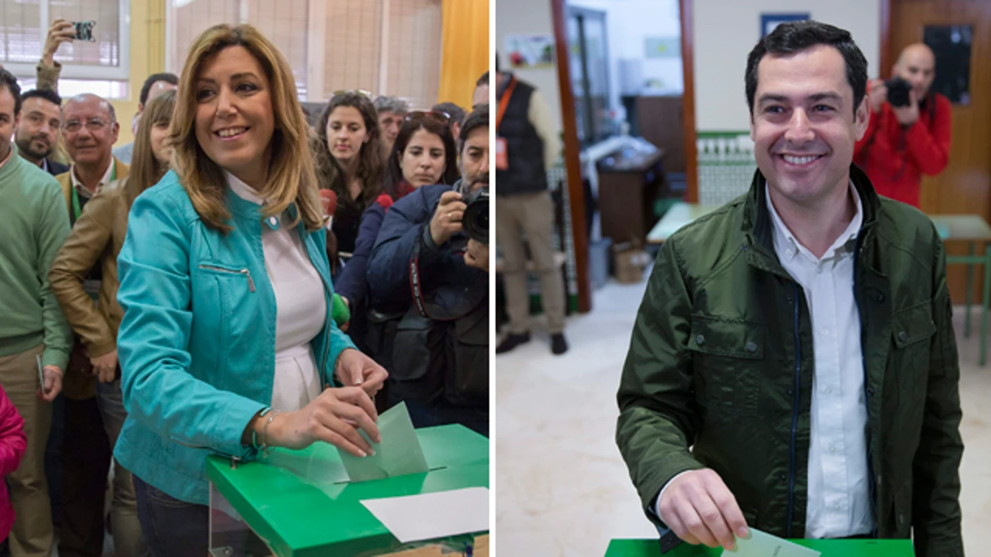 Susana Díaz y Juanma Moreno Susana Díaz y Juanma Moreno