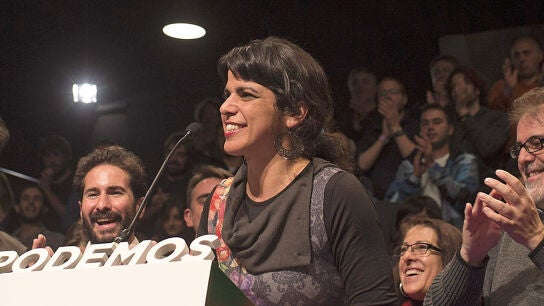 Teresa Rodr&iacute;guez hace balance de los resultados obtenidos una vez terminado el escrutinio