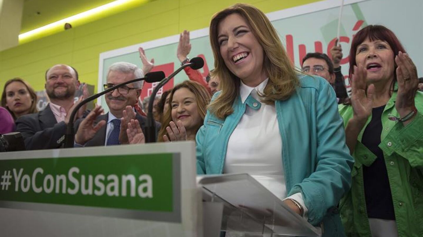 La presidenta andaluza y candidata socialista a la presidencia de la Junta, Susana D&iacute;az
