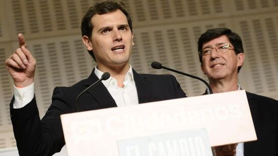 Albert Rivera, junto a Juan Mar&iacute;n