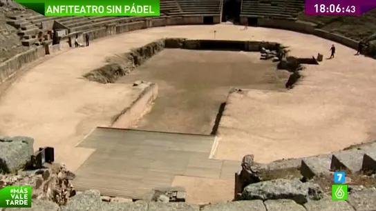 La movilización social para el pádel en el anfiteatro de Mérida La movilización social para el pádel en el anfiteatro de Mérida