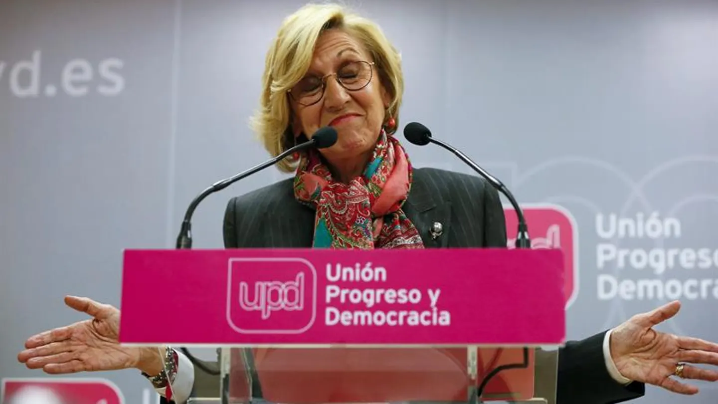 Rosa Díez en rueda de prensa Rosa Díez en rueda de prensa