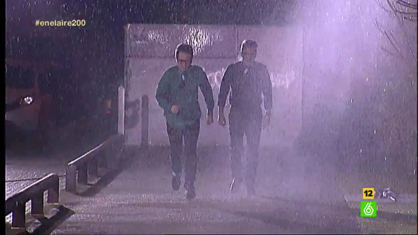 Berto Romero y Buenafuente bajo la lluvia Berto Romero y Buenafuente bajo la lluvia