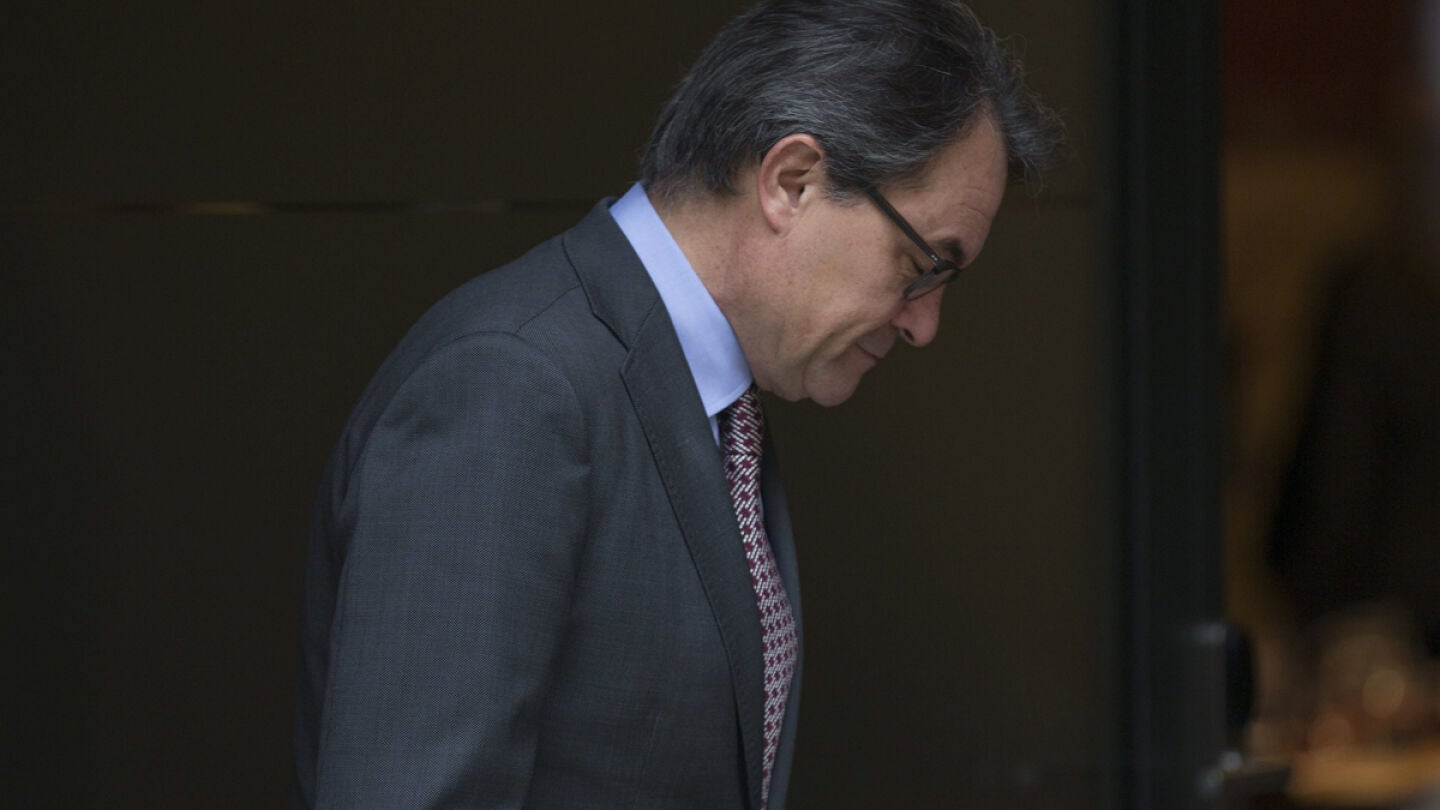 Artur Mas tras la rueda de prensa