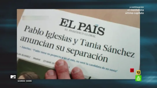 La ruptura de Tania Sánchez y Pablo Iglesias desestabiliza a los concursantes de Geordi Shore La ruptura de Tania Sánchez y Pablo Iglesias desestabiliza a los concursantes de Geordi Shore