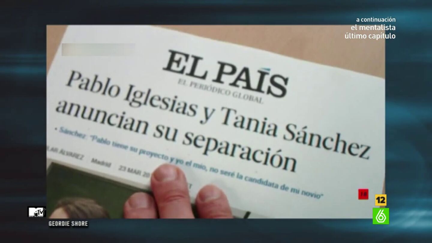 La ruptura de Tania S&aacute;nchez y Pablo Iglesias desestabiliza a los concursantes de Geordi Shore