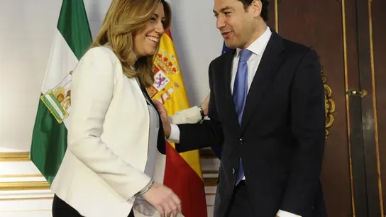 Susana Díaz con Moreno Bonilla  Susana Díaz con Moreno Bonilla