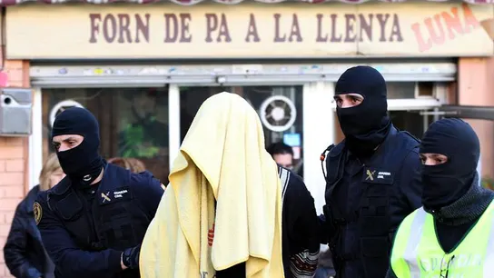 Uno de los detenidos en la operación antiyihadista en Badalona Uno de los detenidos en la operación antiyihadista en Badalona