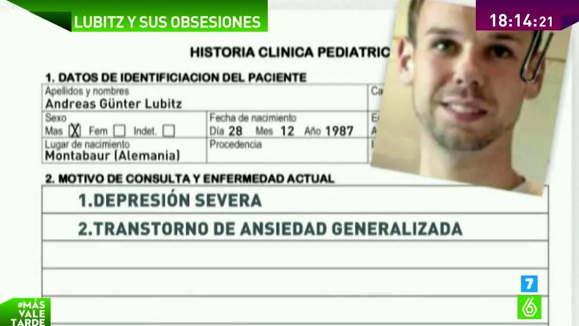 Andreas Lubitz tenía prohibido pilotar aviones debido a sus tendencias suicidas