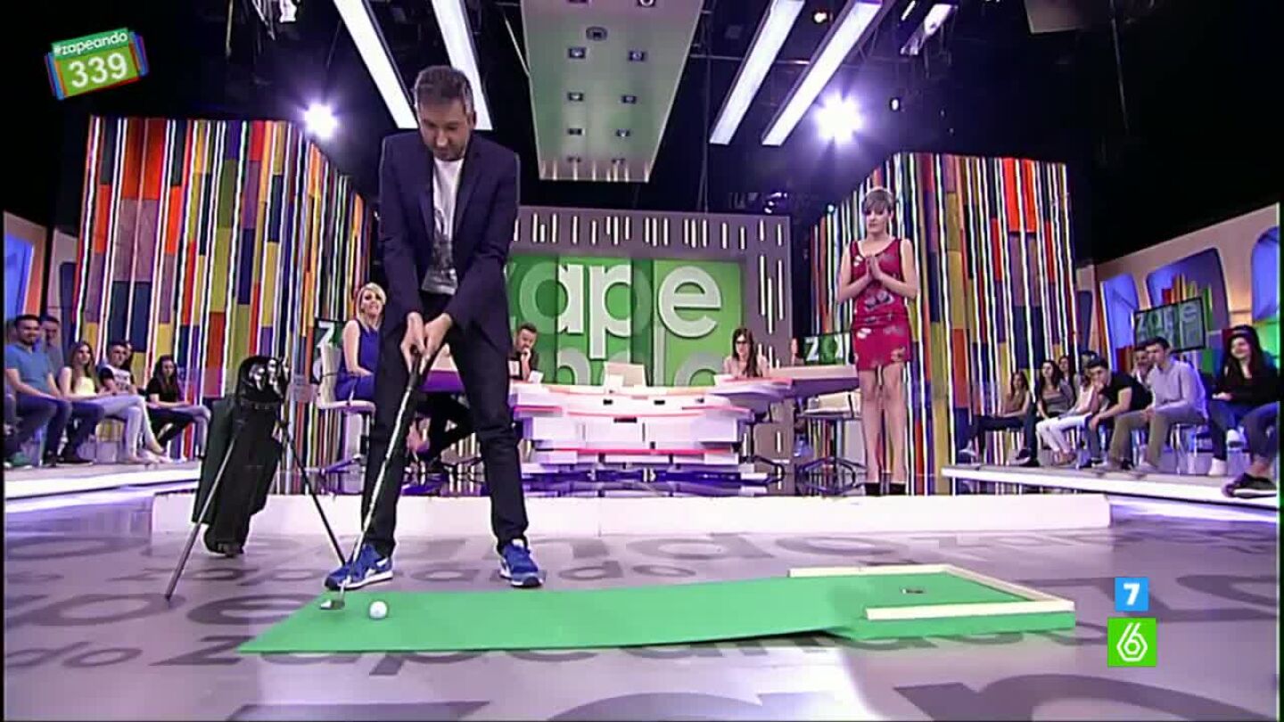 Los 'Zapeadores' retan a Frank Blanco a jugar al golf en 'Zapeando'