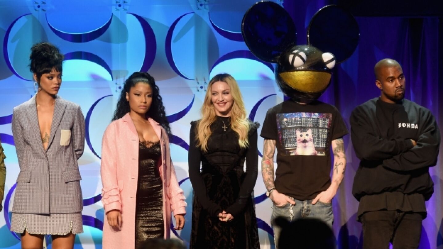 Jay Z, Madonna, Beyonc&eacute; y Daft Punk presentan Tidal, la alternativa a Spotify