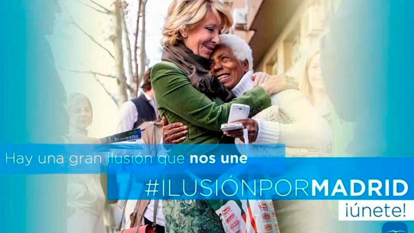 Imagen de la campa&ntilde;a electoral de Esperanza Aguirre