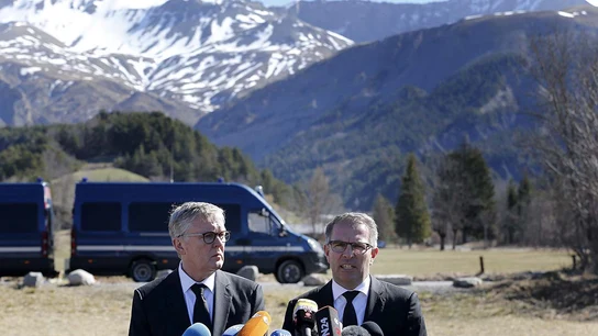 Los presidentes de Lufthansa y Germanwings Los presidentes de Lufthansa y Germanwings