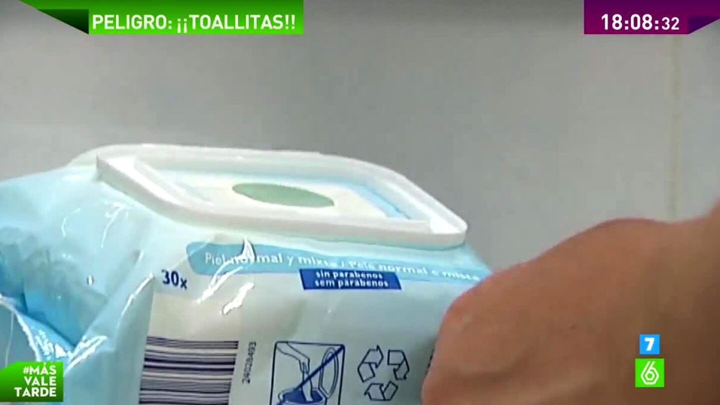 Las toallitas h&uacute;medas causan grandes problemas en la red de saneamientos