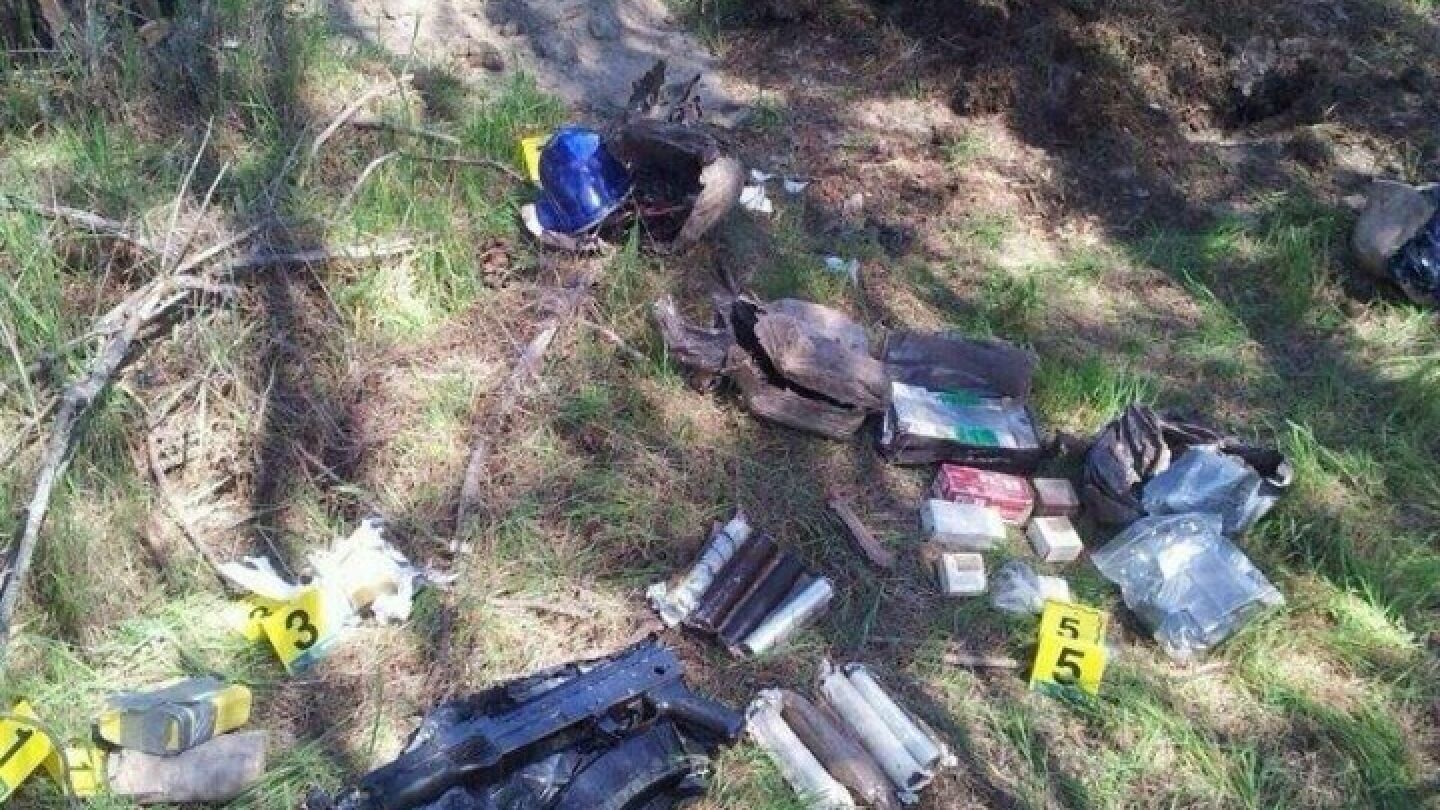 Imagen del zulo con armas hallado por la Guardia Civil entre Majadahonda y Pozuelo de Alarc&oacute;n 