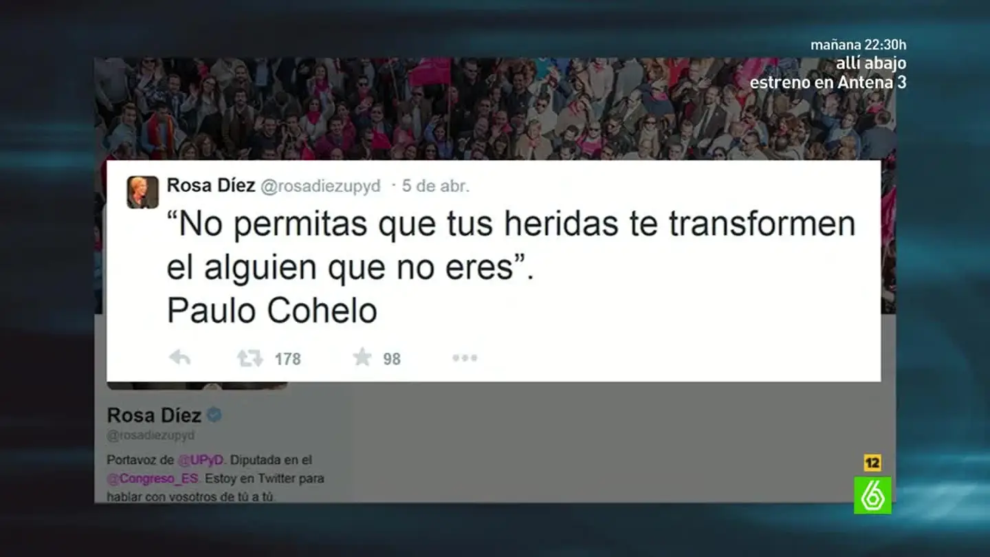 Tweet de Rosa Díez Tweet de Rosa Díez