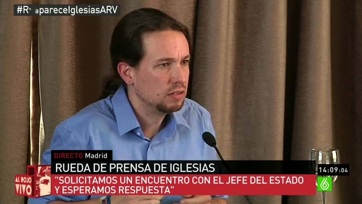 Pablo Iglesias en rueda de prensa