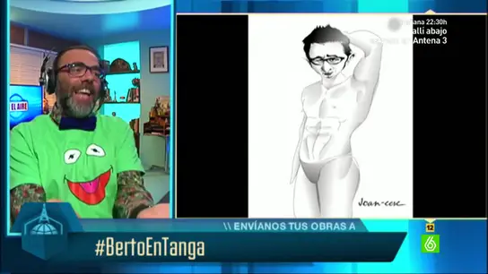 Bob Pop y los dibujos de Berto Romero en tanga Bob Pop y los dibujos de Berto Romero en tanga