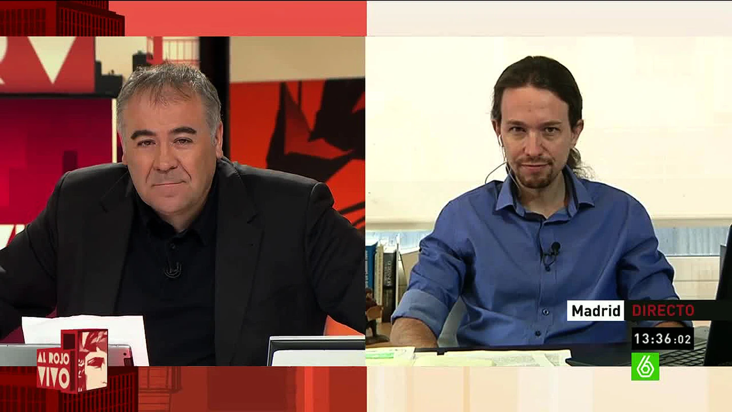 Ferreras y Pablo Iglesias en Al Rojo Vivo Ferreras y Pablo Iglesias en Al Rojo Vivo
