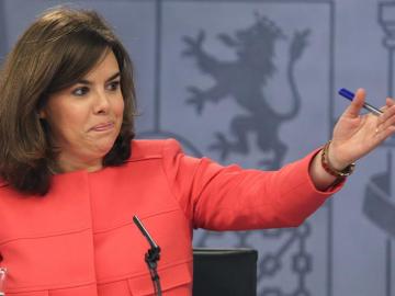 La vicepresidenta del Gobierno, Soraya Sáenz de Santamaría La vicepresidenta del Gobierno, Soraya Sáenz de Santamaría