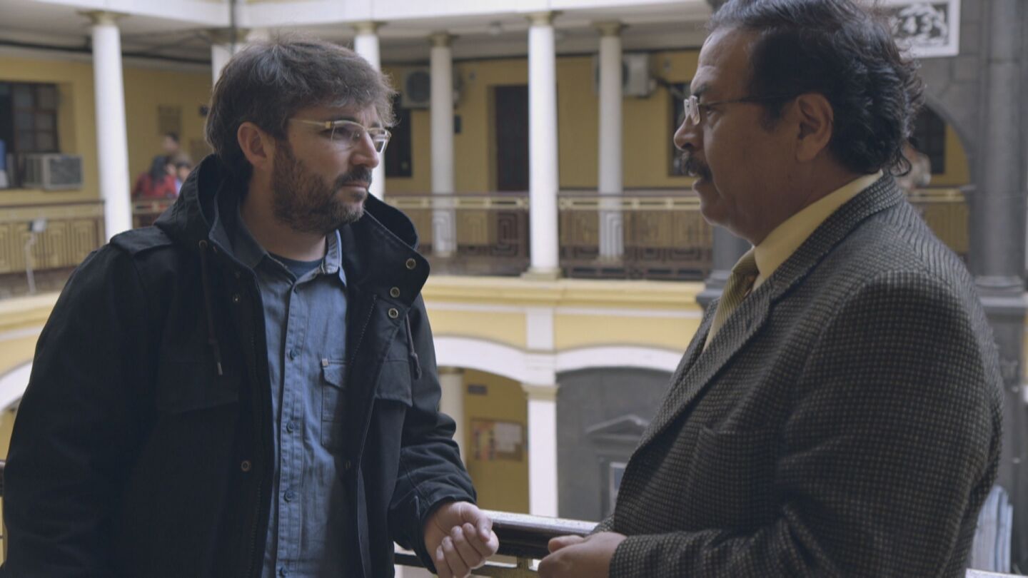 Jordi &Eacute;vole y Freddy Mej&iacute;a Pacheco en 'Salvados'