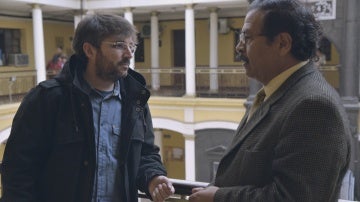 Jordi Évole y Freddy Mejía Pacheco en 'Salvados'