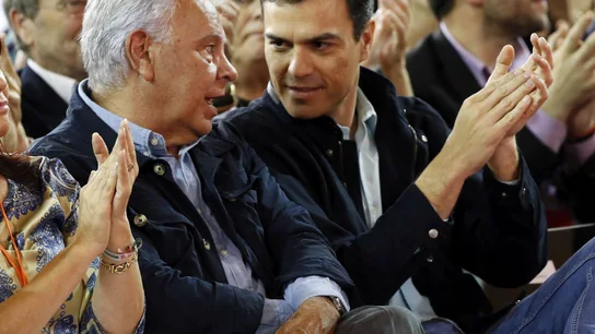 Felipe González y Pedro Sánchez en una imagen de archivo Felipe González y Pedro Sánchez en una imagen de archivo