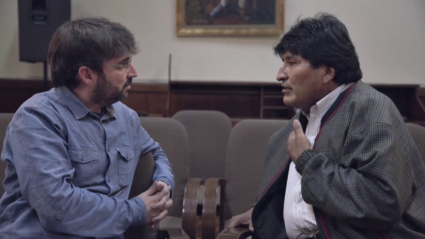 Jordi &Eacute;vole y Evo Morales