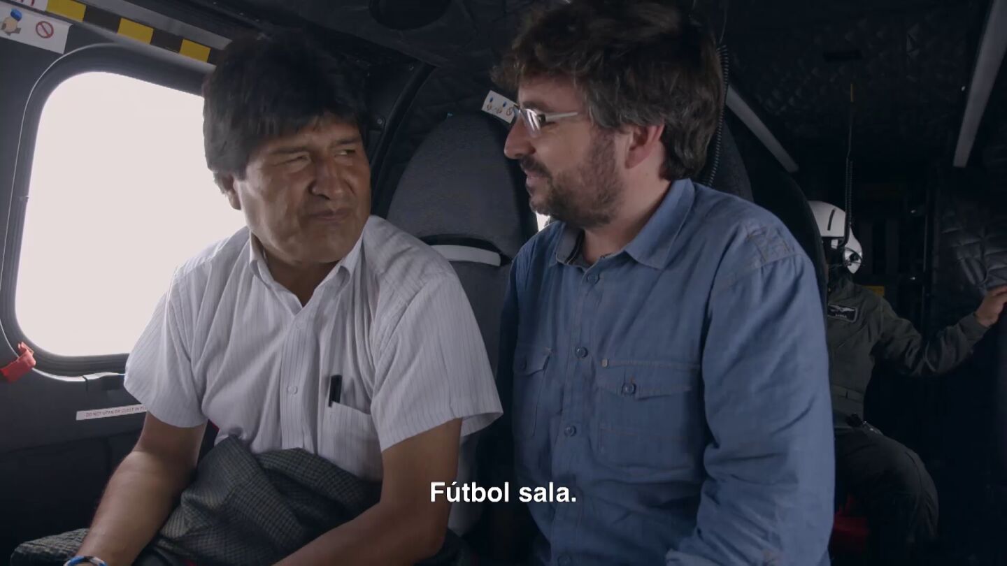 Evo Morales y Jordi &Eacute;vole