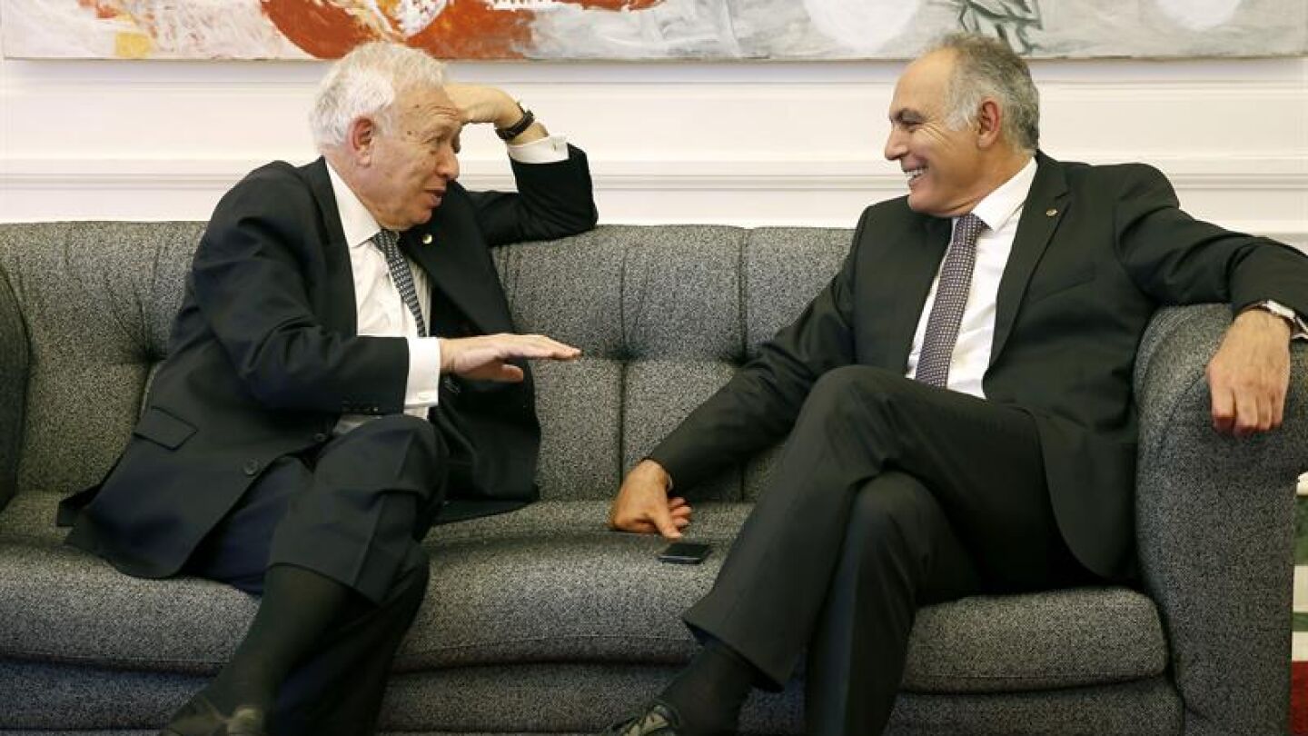 Margallo y su hom&oacute;logo marroqu&iacute;