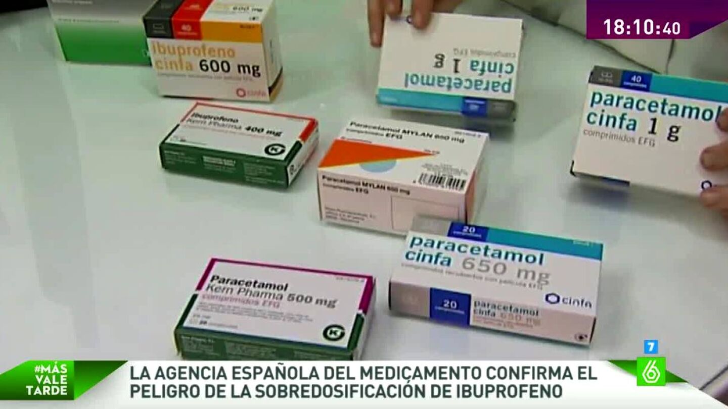 Diversas cajas de Ibuprofenos